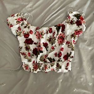 Flower crop top